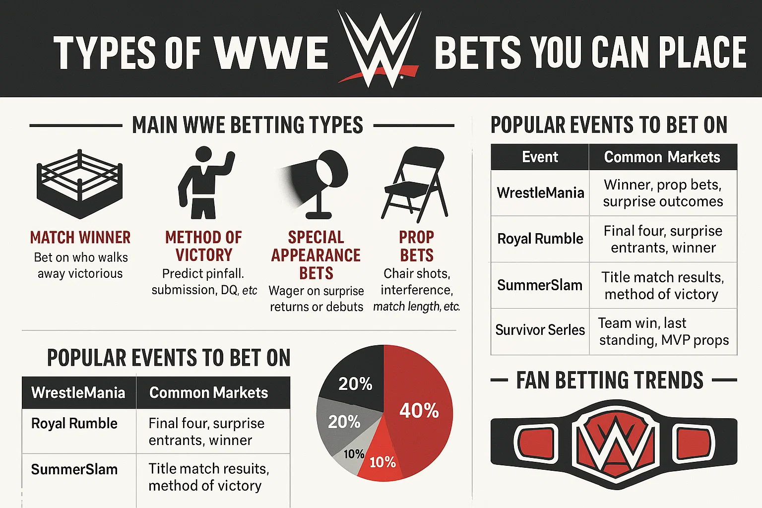 Types of WWE Bets You Can Place